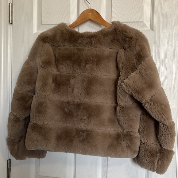 Mocha Faux Fur Coat - Picture 7 of 10